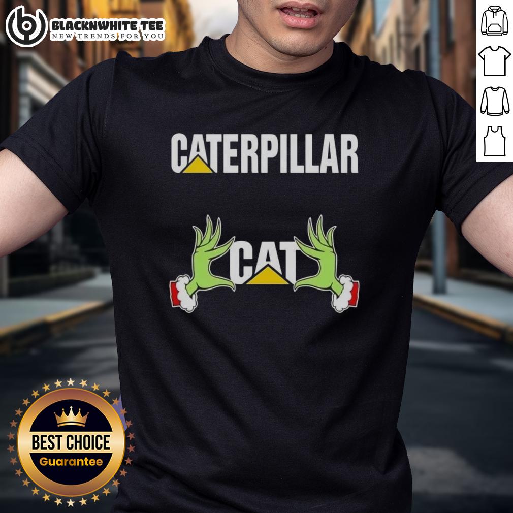 Awesome Grinch Hands Love Caterpillar Christmas T-Shirt