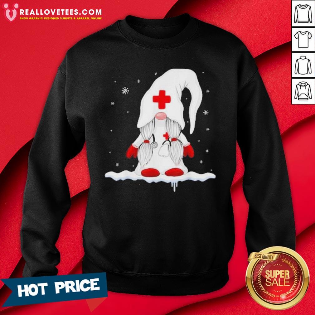 Perfect Gnome Nurse Christmas Shirt - Image 3