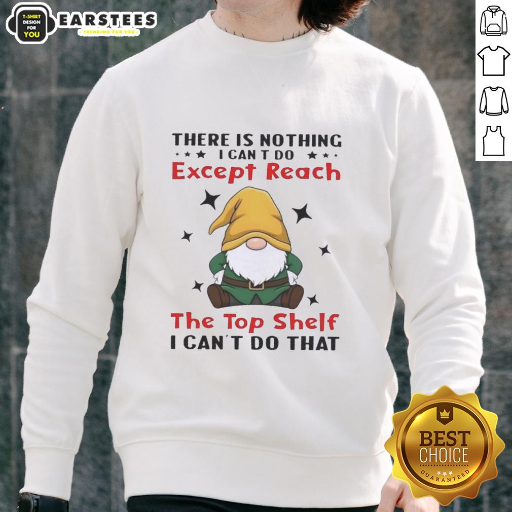 Funny Gnomes There Is Nothing I Can't Do Except Reach The Top Shelf I Can't Do That T-Shirt - Image 5