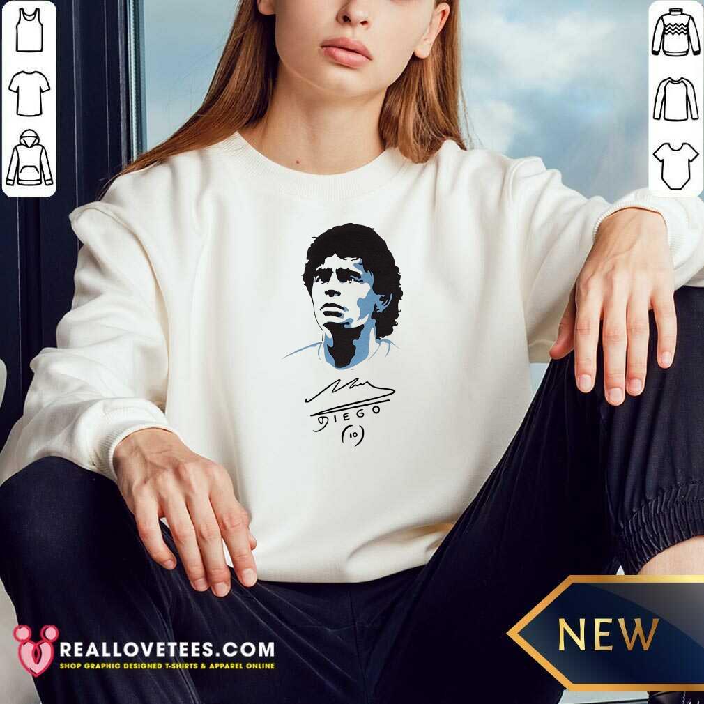 Awesome Diego Maradona Signature Shirt - Image 3