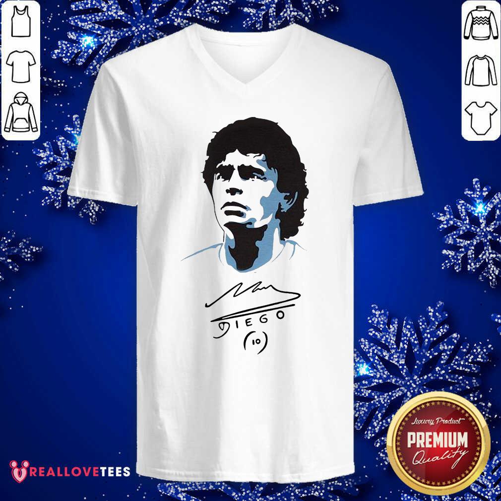 Awesome Diego Maradona Signature Shirt - Image 5