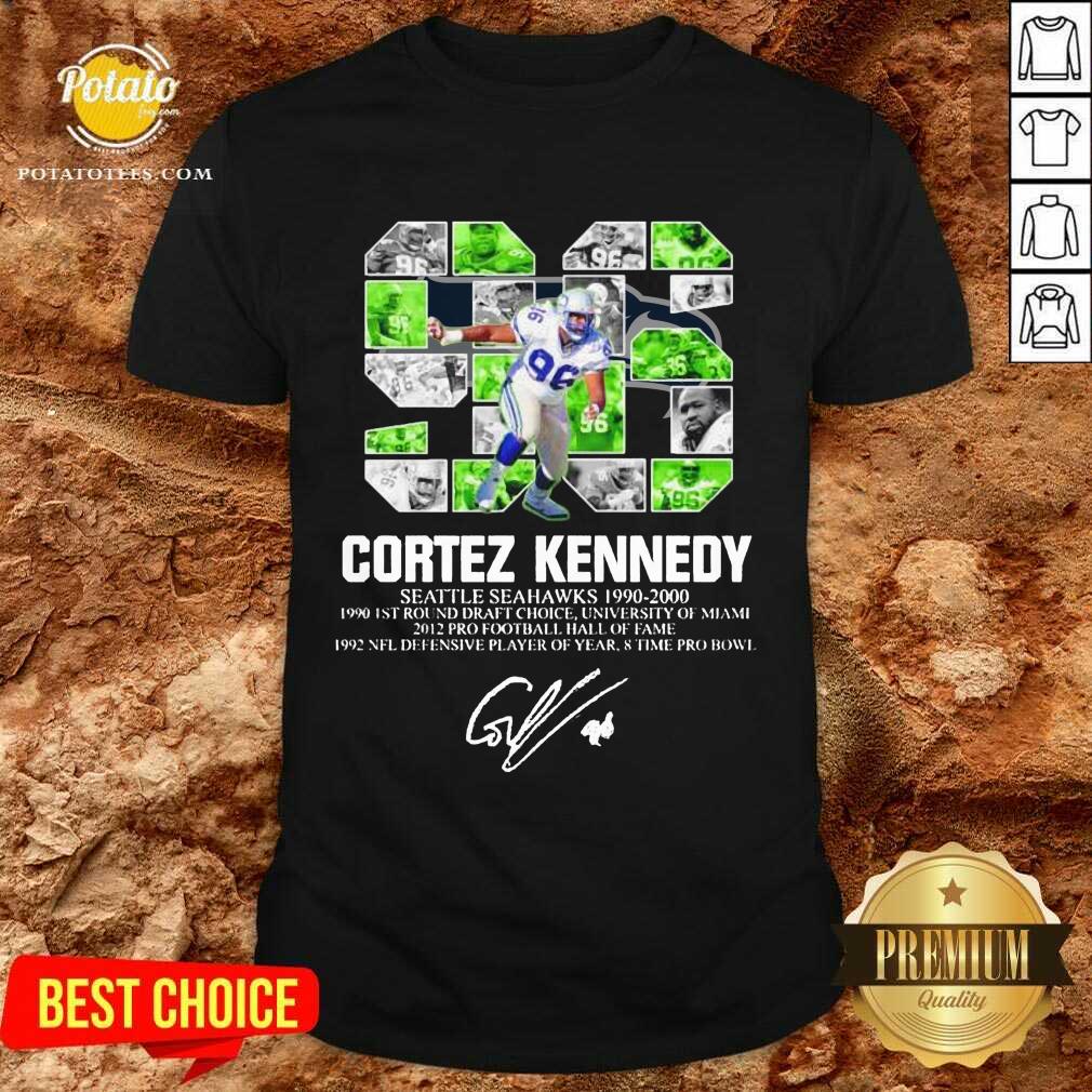 Pretty 96 Cortez Kennedy Seattle Seahawks 1990 2000 Signature Shirt