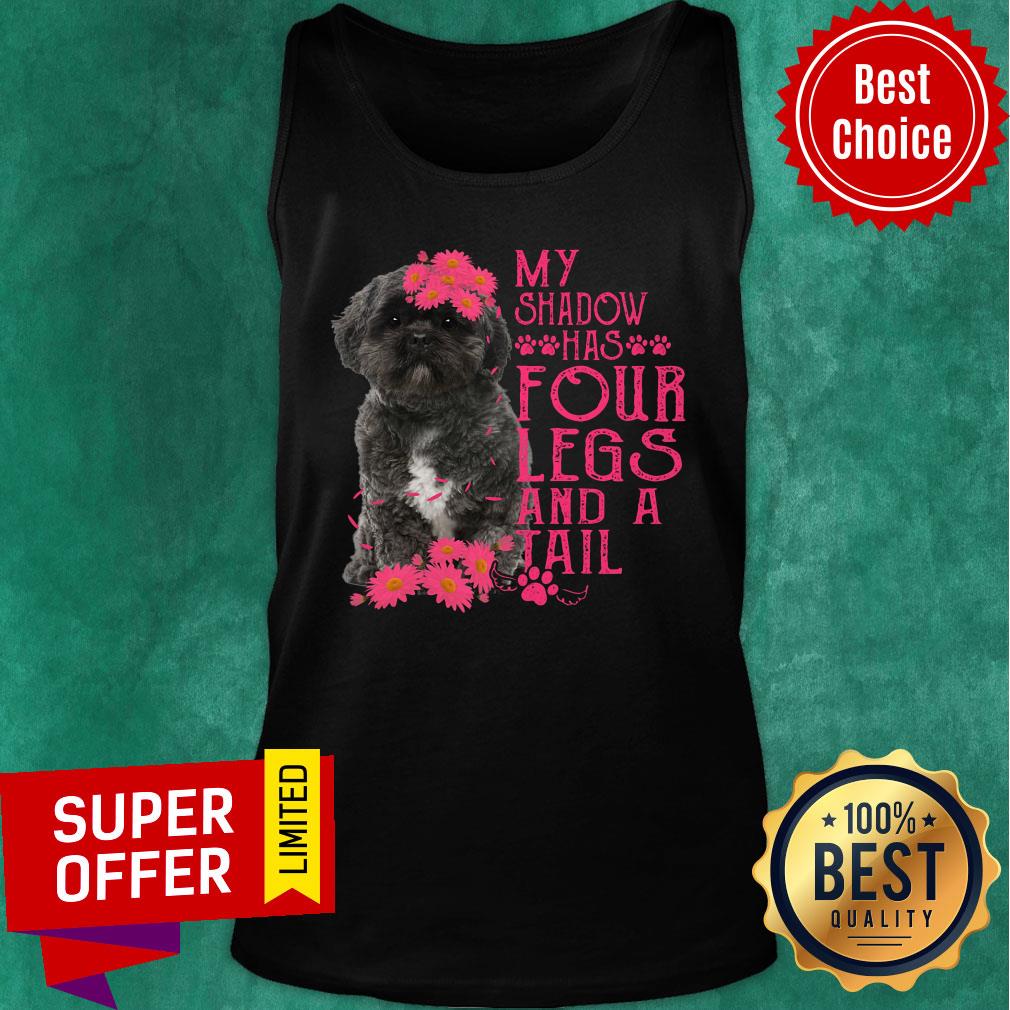 Lhasa Apso My Shadow Has Four Legs And A Tail Shirt - Image 4