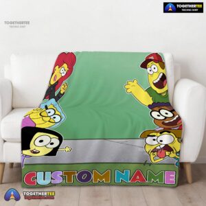 Alternative view of Official Disney Big City Greens Peeking Family Blanket Fleece Customized Blanket