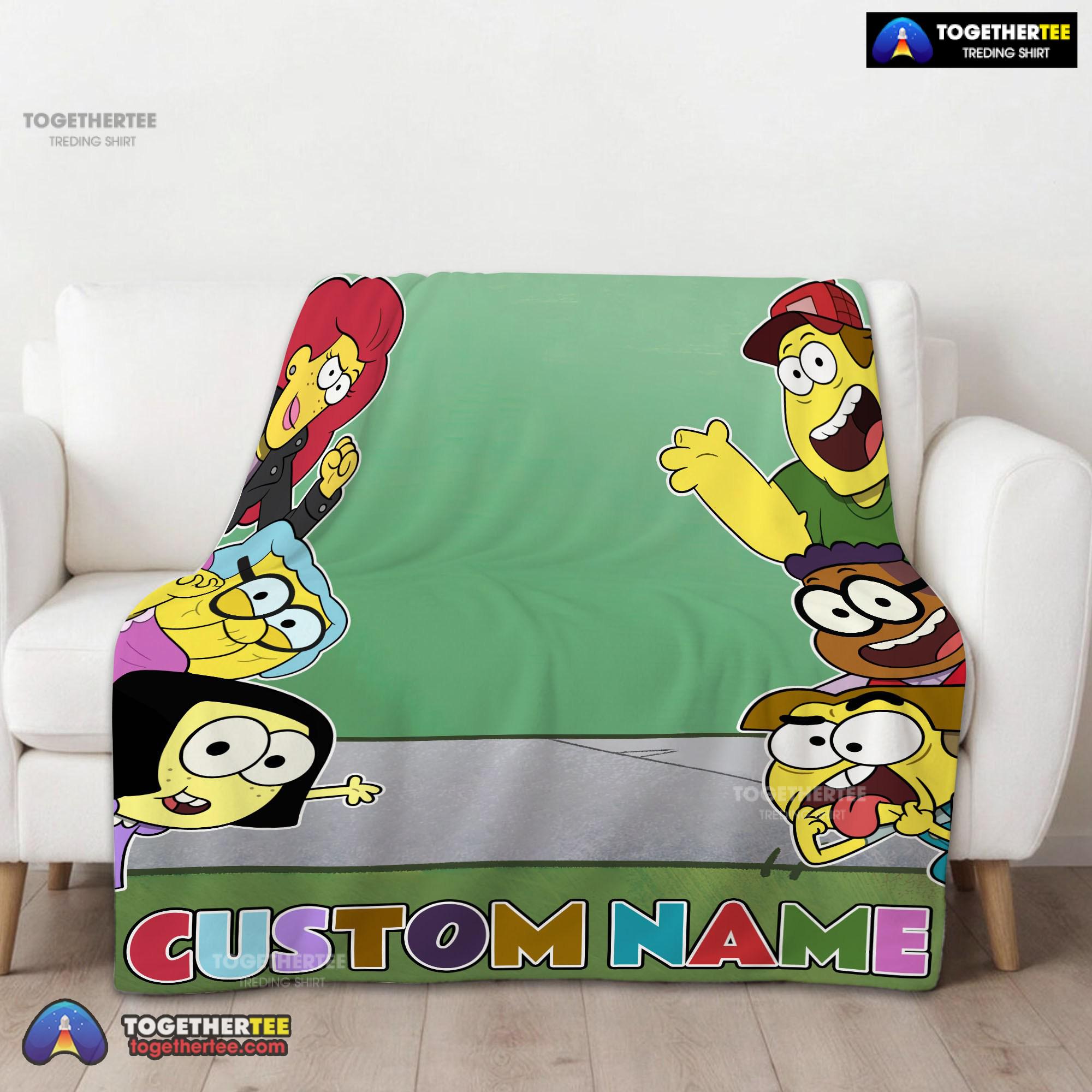 Official Disney Big City Greens Peeking Family Blanket Fleece Customized Blanket - Image 2