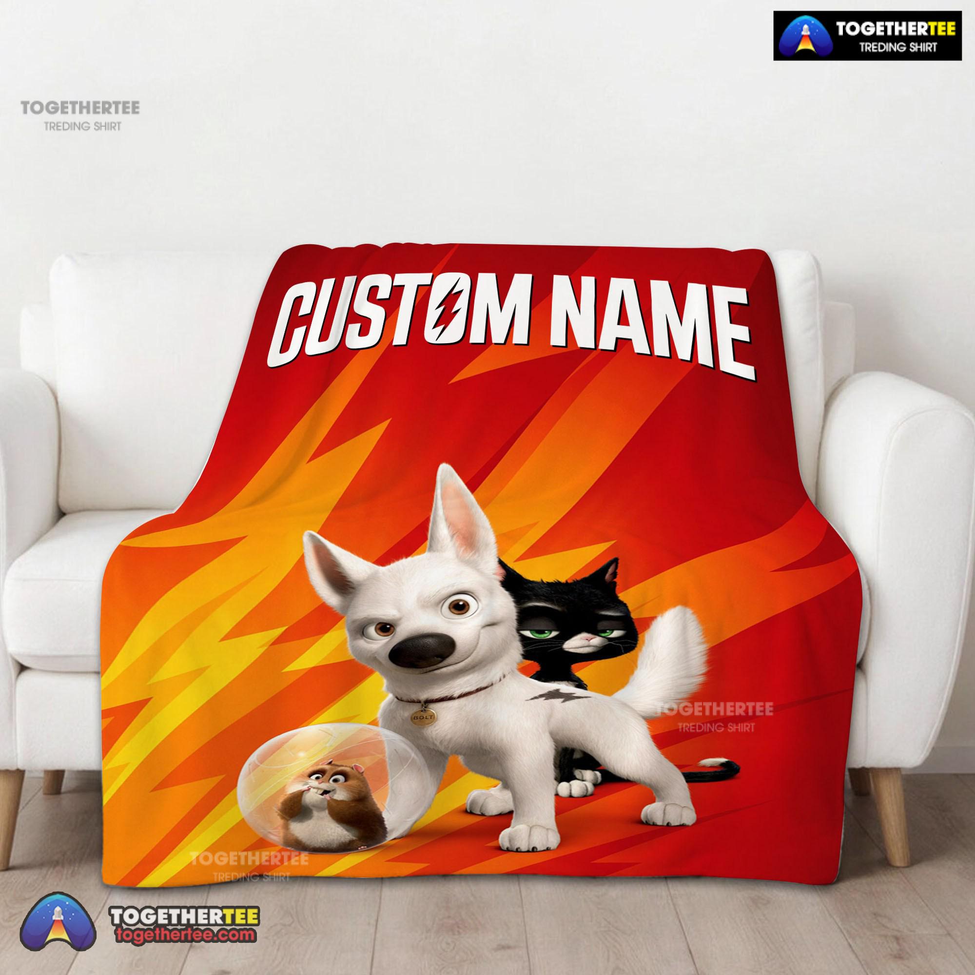 Official Disney Bolt And Friends Blanket Fleece Customized Blanket - Image 2