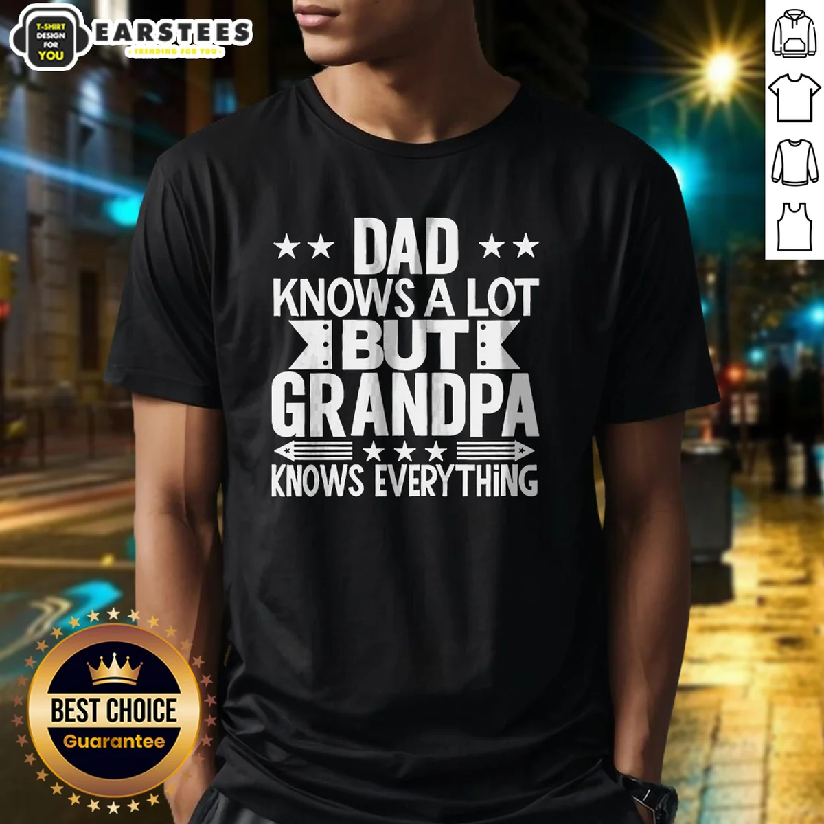 Hot Dad Knows A Lot But Grandpa Knows Everything Shirt