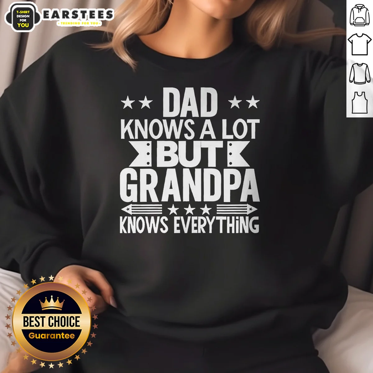 Hot Dad Knows A Lot But Grandpa Knows Everything Shirt - Image 4
