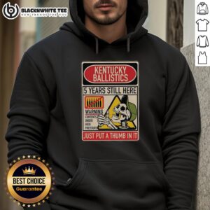Alternative view of Pretty KB 5 Years Still Here Just Put A Thumb In It Anniversary T-Shirt