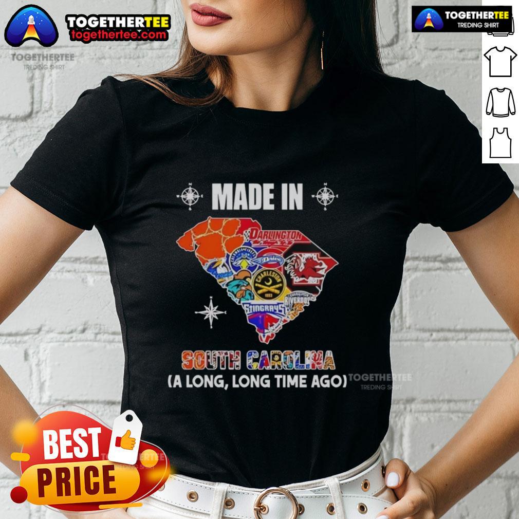 Pretty Made In South Carolina A Long Long Time Ago State Mashup Logo T-Shirt - Image 3