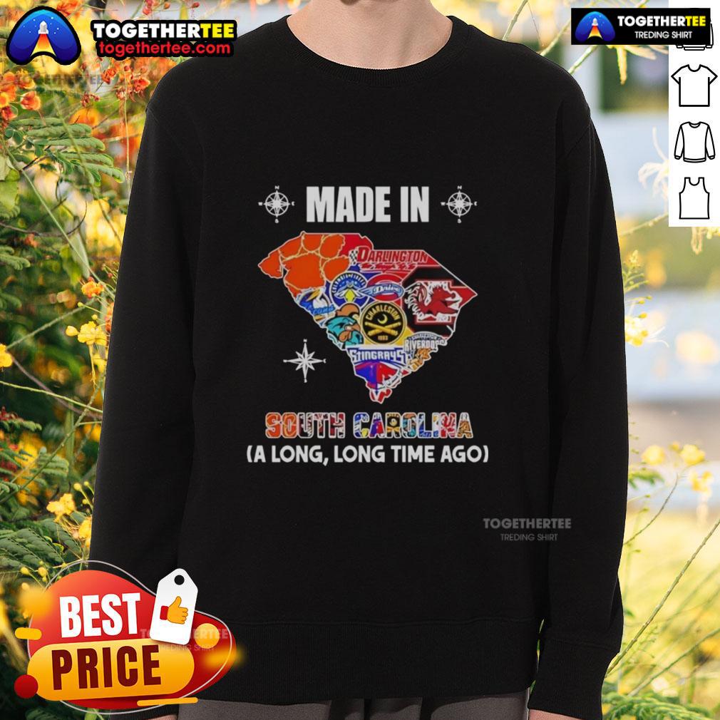 Pretty Made In South Carolina A Long Long Time Ago State Mashup Logo T-Shirt - Image 5