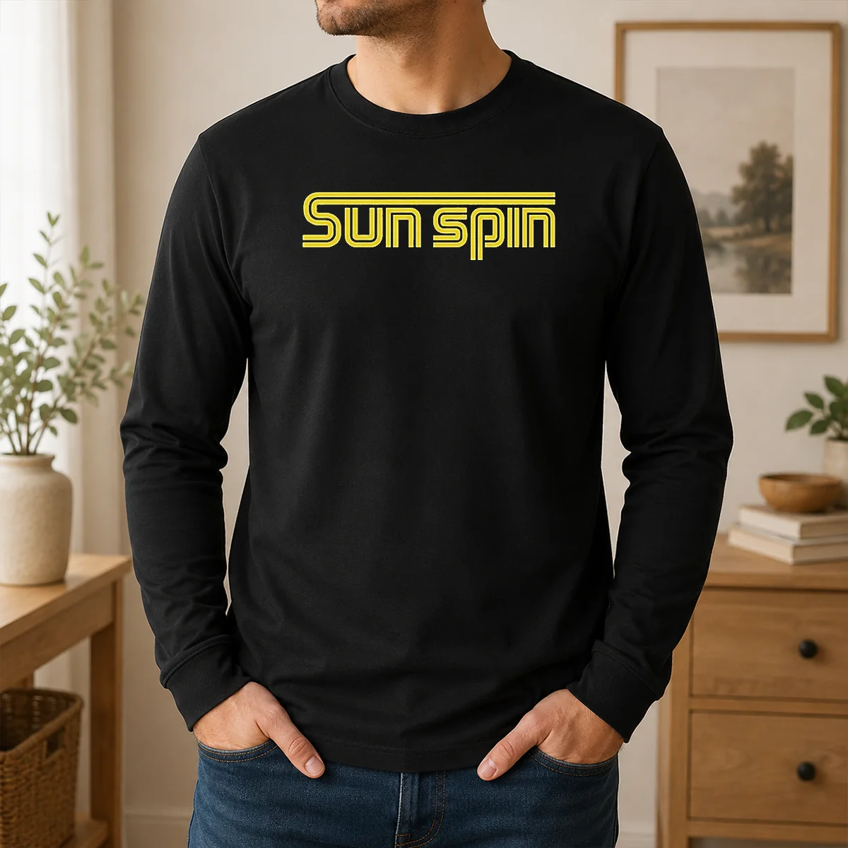 Funny Sun Spin Retro 70s Shirt - Image 6