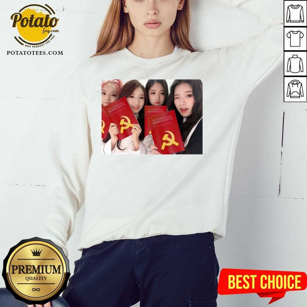 Pretty Loona Girl Group The Communist Manifesto T-Shirt - Image 5