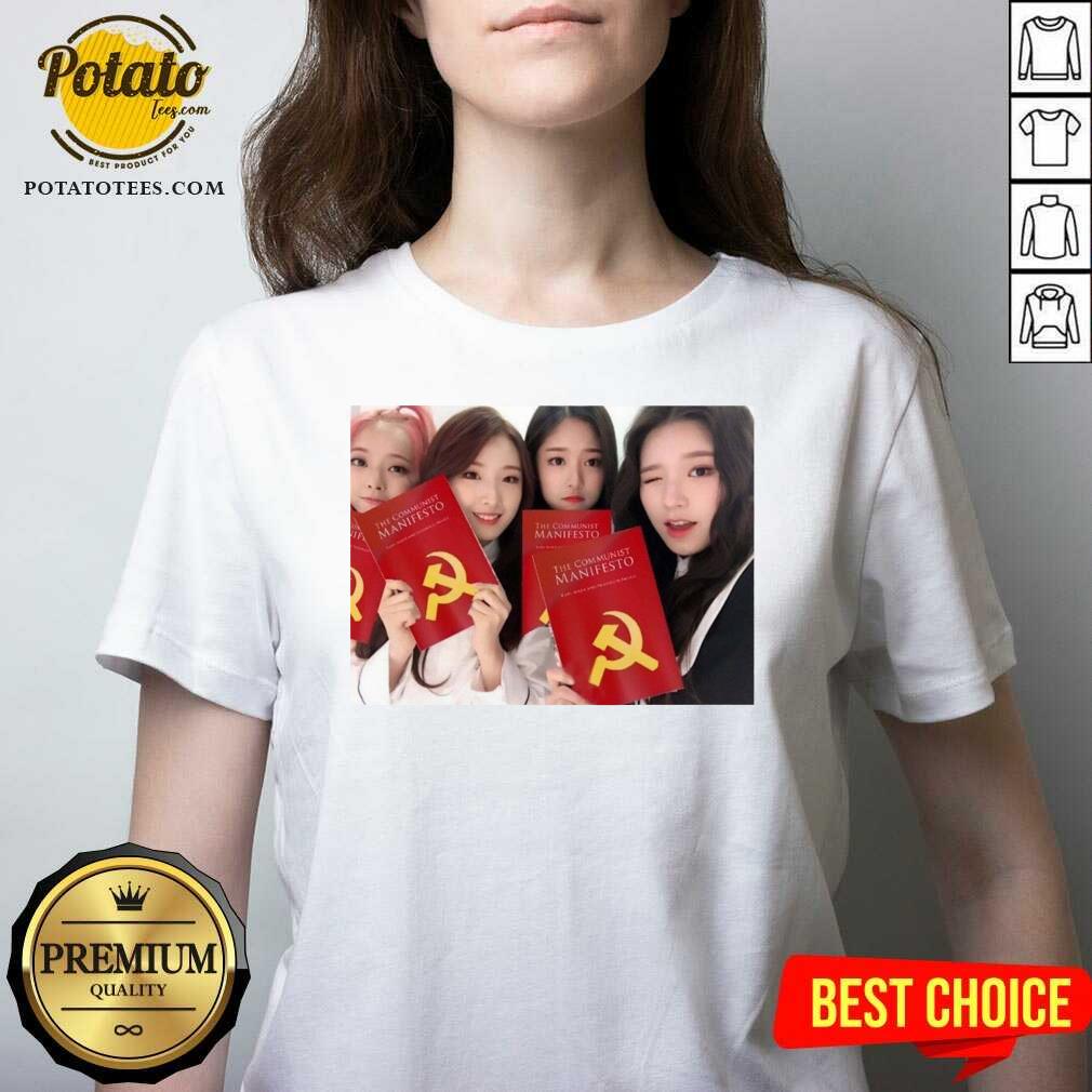 Pretty Loona Girl Group The Communist Manifesto T-Shirt - Image 3