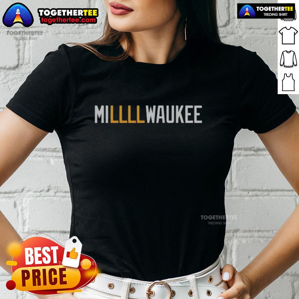 Original Millllwaukee Milwaukee Brewers Football NFL Logo T-Shirt - Image 3