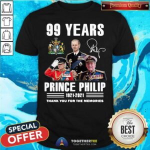 Grateful 99 Years Prince Philip 1921 2021 Signature Shirt