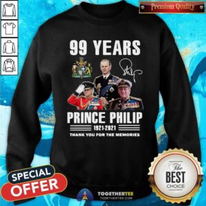 Alternative view of Grateful 99 Years Prince Philip 1921 2021 Signature Shirt