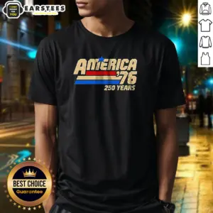 Official America 76 250 Years United States Of America Independence Day Shirt