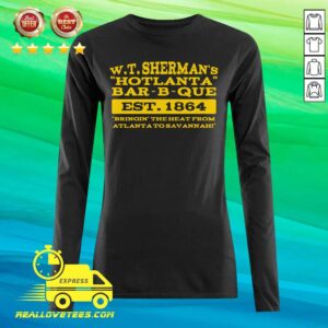 Alternative view of Funny W T Sherman’s Hotlanta Bar-B-Que Est 1864 Vintage Shirt