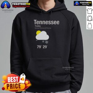 Alternative view of Awesome Tennessee Today Sunny Chance Of Flurries T-Shirt