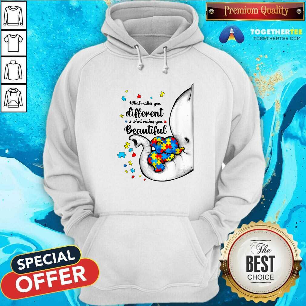 Cute What Makes You Different Elephant Autism Shirt - Image 5