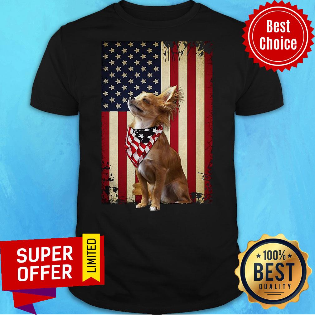 Nice American Flag Chihuahua Proud Shirt