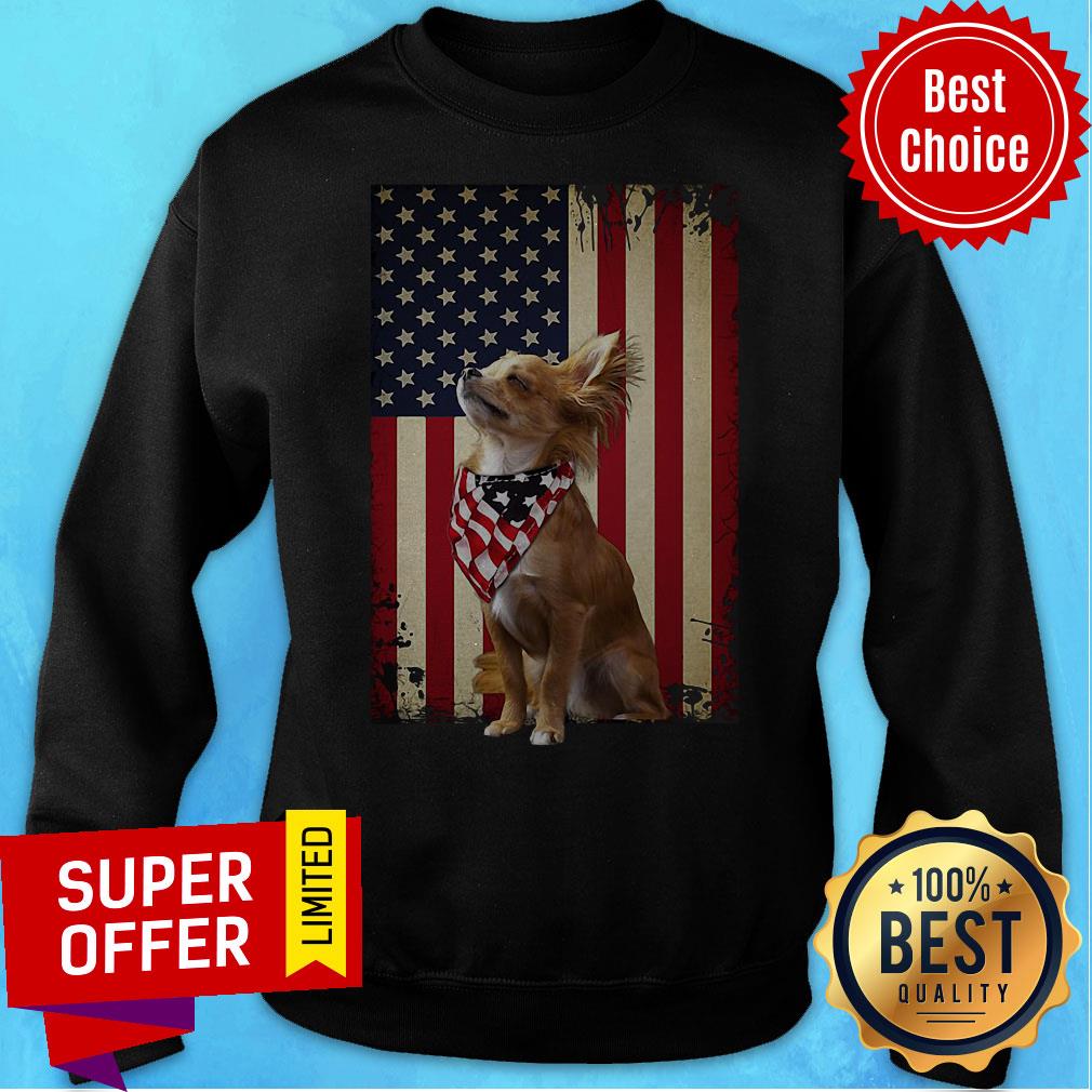 Nice American Flag Chihuahua Proud Shirt - Image 2