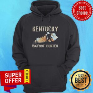 Alternative view of Funny Kentucky Bigfoot Hunter Sunset Shirt