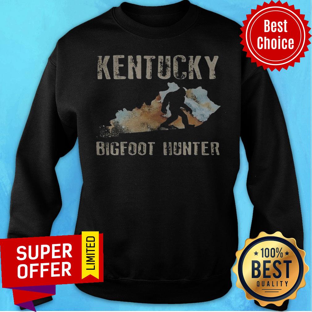 Funny Kentucky Bigfoot Hunter Sunset Shirt - Image 5