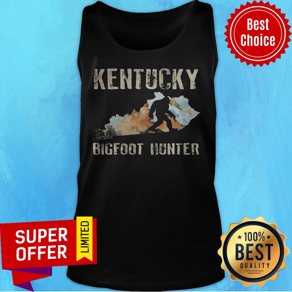 Funny Kentucky Bigfoot Hunter Sunset Shirt - Image 4