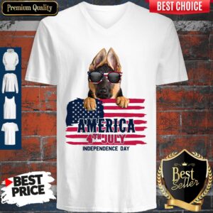 Alternative view of Nice Corgi Dog American 4th July Independence Day Shirt