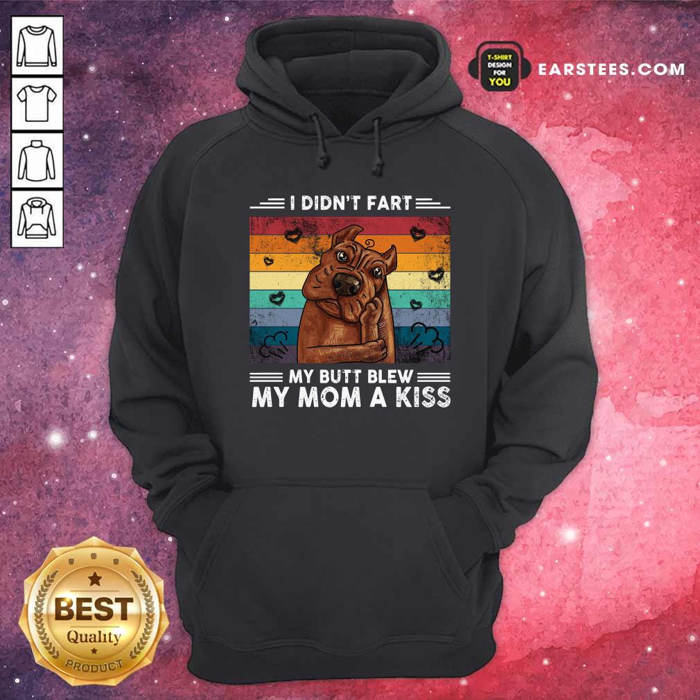Premium I Didn’t Fart My Butt Blew My Mom A Kiss Vintage Retro Shirt - Image 2