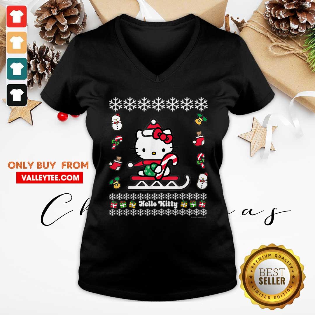 Awesome Hello Kitty Ugly Christmas Shirt - Image 4