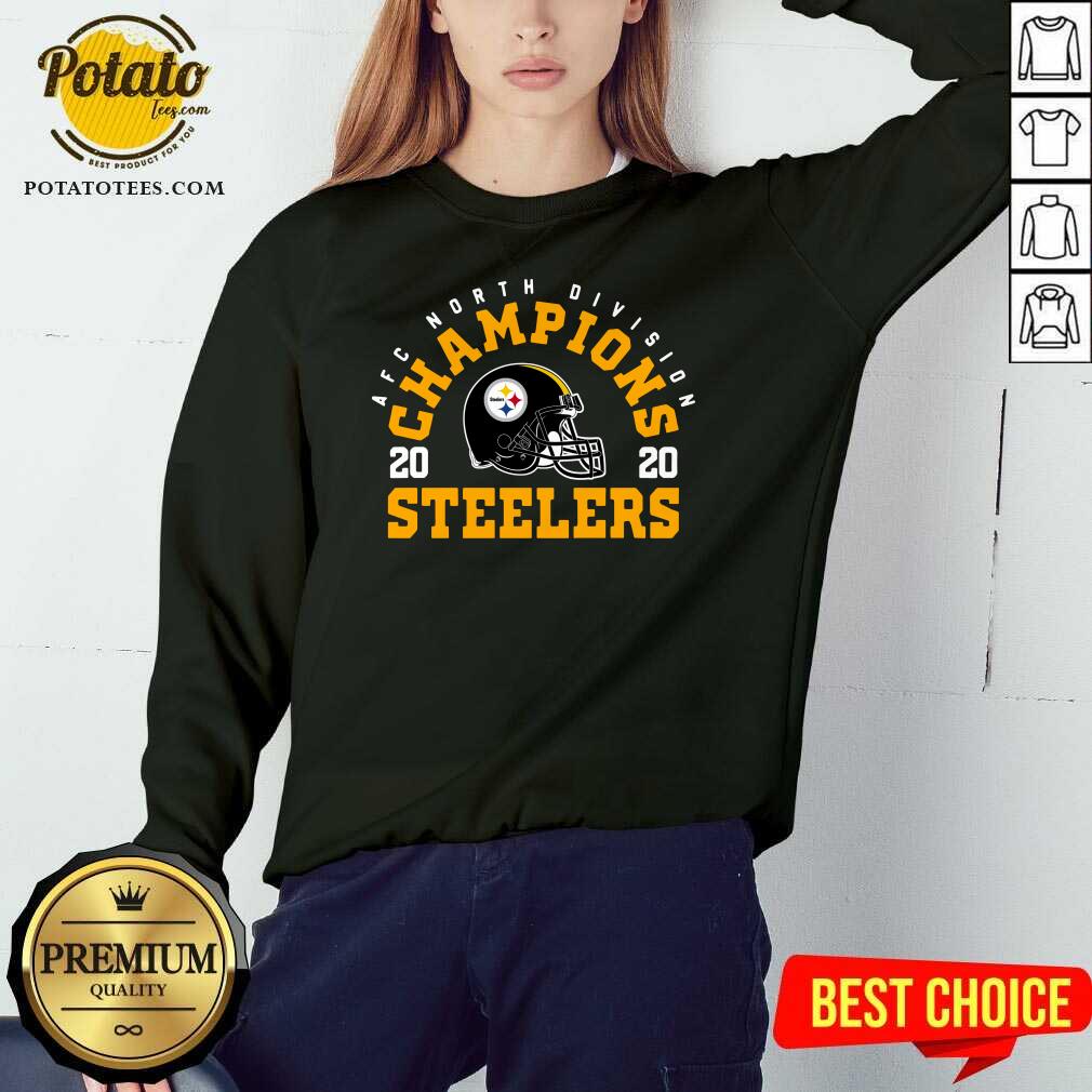 Official Afc North Division Champions 2020 Pittsburgh Steelers Shirt - Image 4