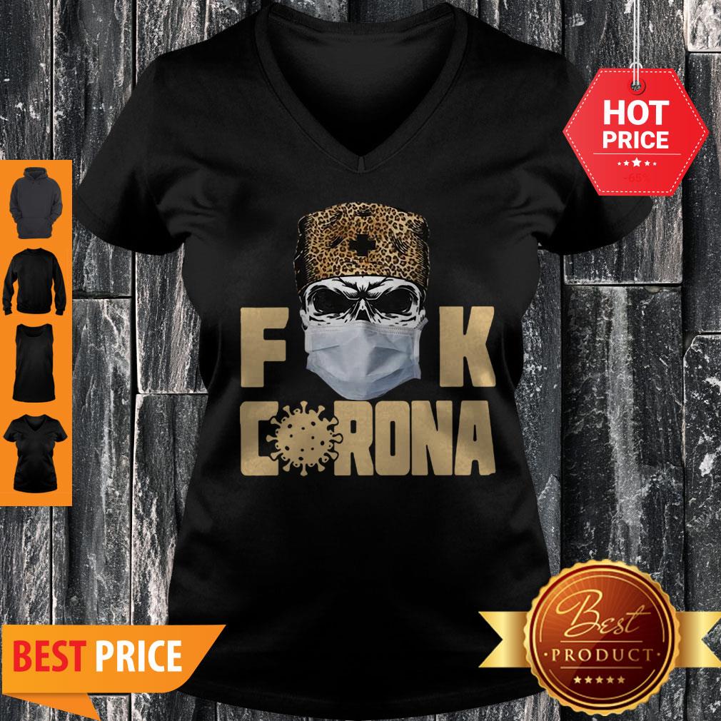 Official Leopard Skull Fuck Corona Shirt - Image 3
