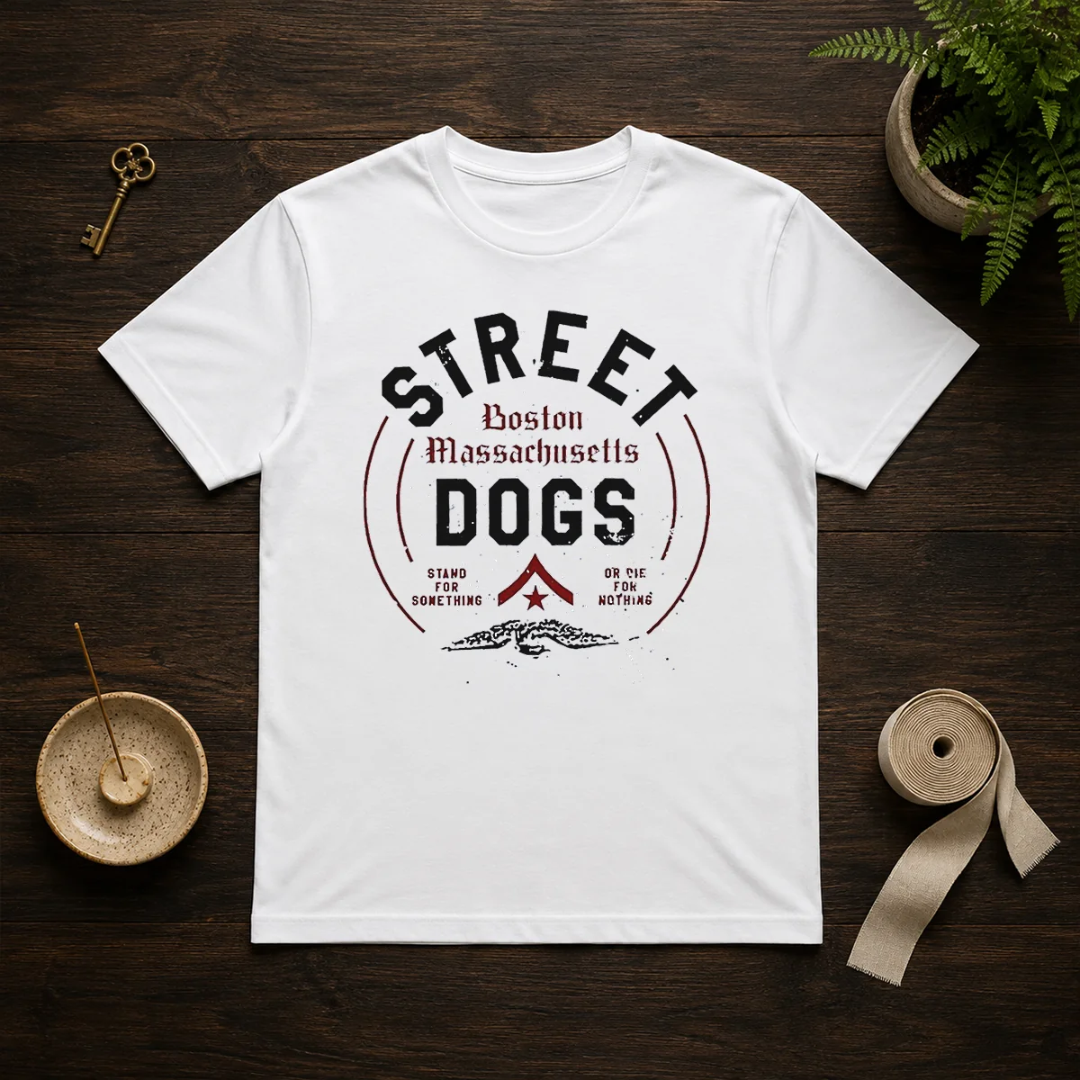 Original Street Dogs Boston Massachusetts Stand For Something Or Die For Nothing Shirt