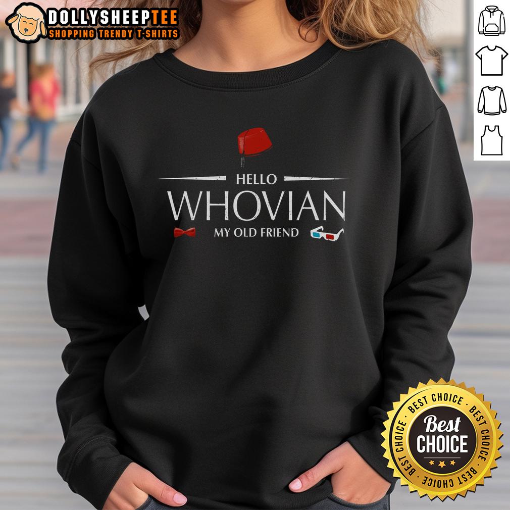 Official Hello Whovian My Old Friend T-Shirt - Image 5