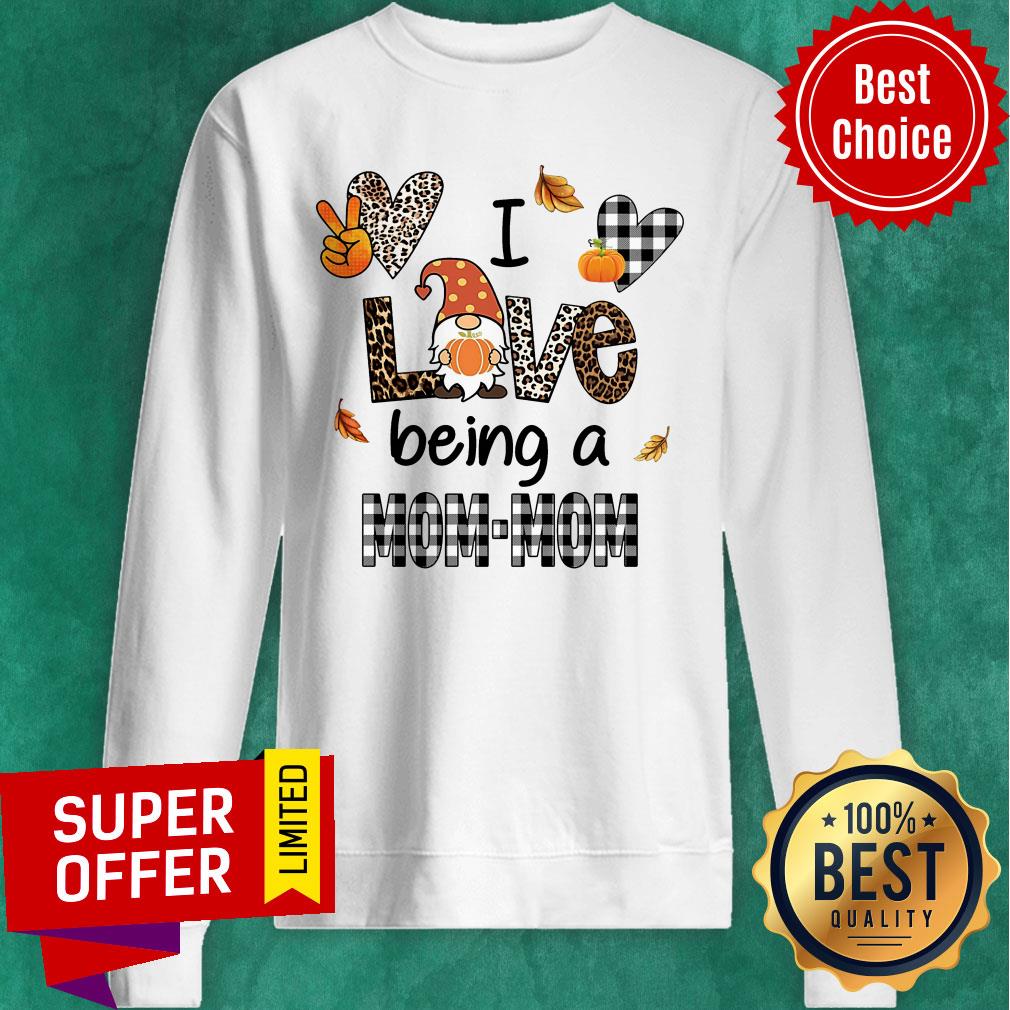 Fall I Love Being A Mom-Mom Leopard Shirt - Image 4
