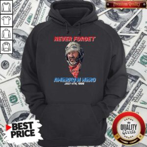 Alternative view of Premium Never Forget American Hero July 4th 1996 Shirt
