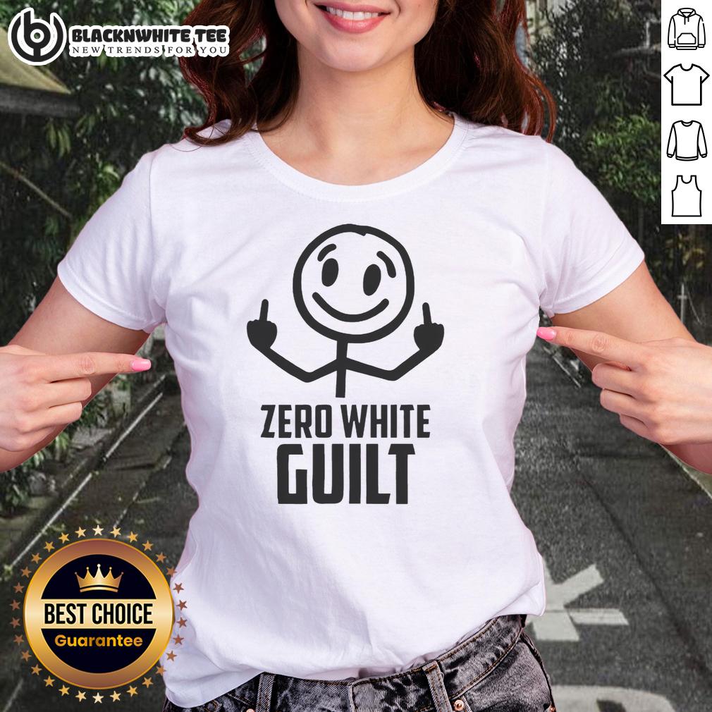 Awesome Zero White Guilt Middle Fingers T-Shirt - Image 3