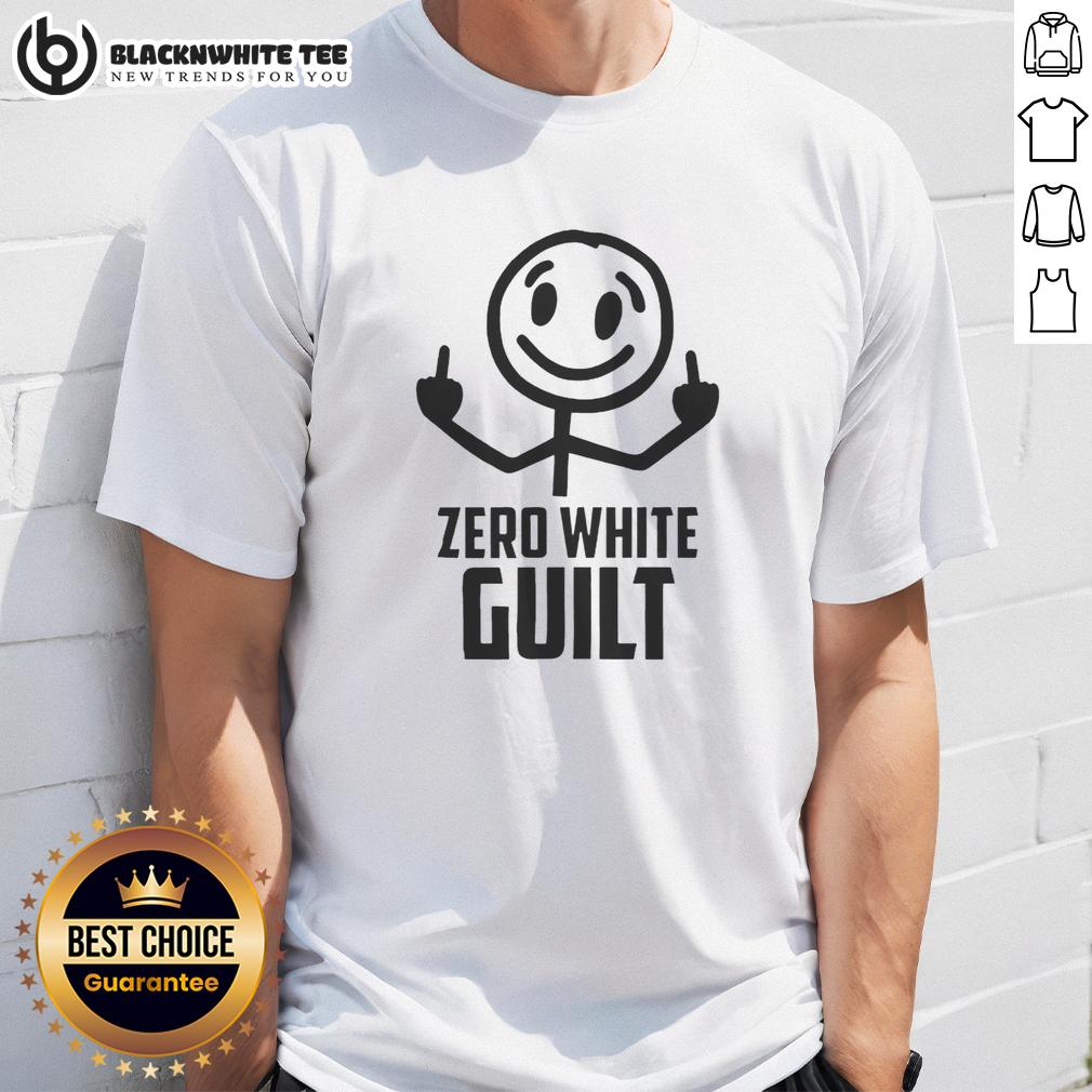 Awesome Zero White Guilt Middle Fingers T-Shirt