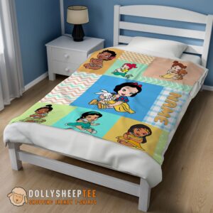 Alternative view of Perfect Cute Disney Princess Baby Princess Blanket Fleece Customized Blanket