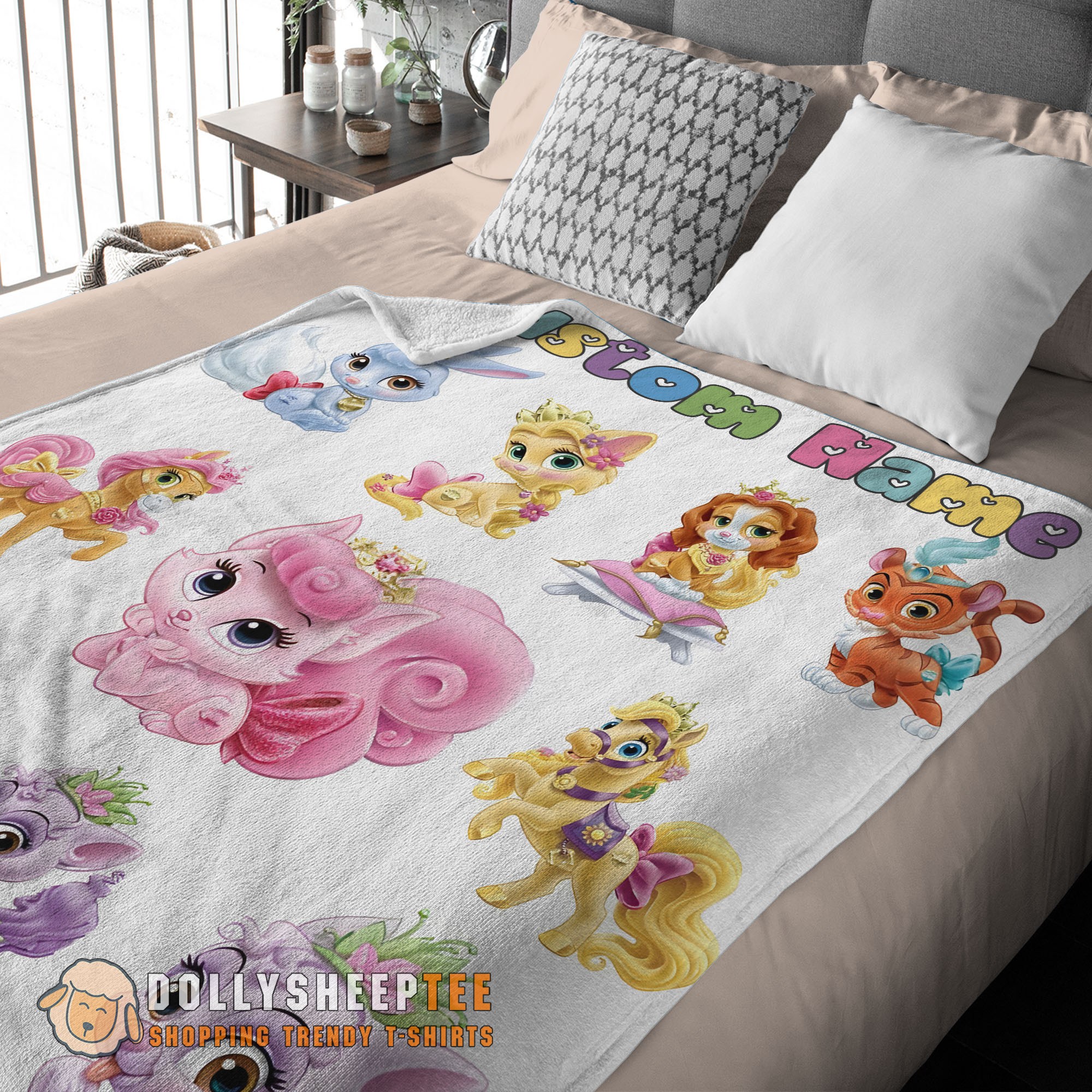 Perfect Cute Disney Princess Palace Pets Blanket Fleece Customized Blanket - Image 3