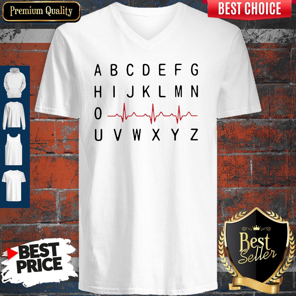 A B C D E F G Nurse Heartbeat Shirt - Image 2