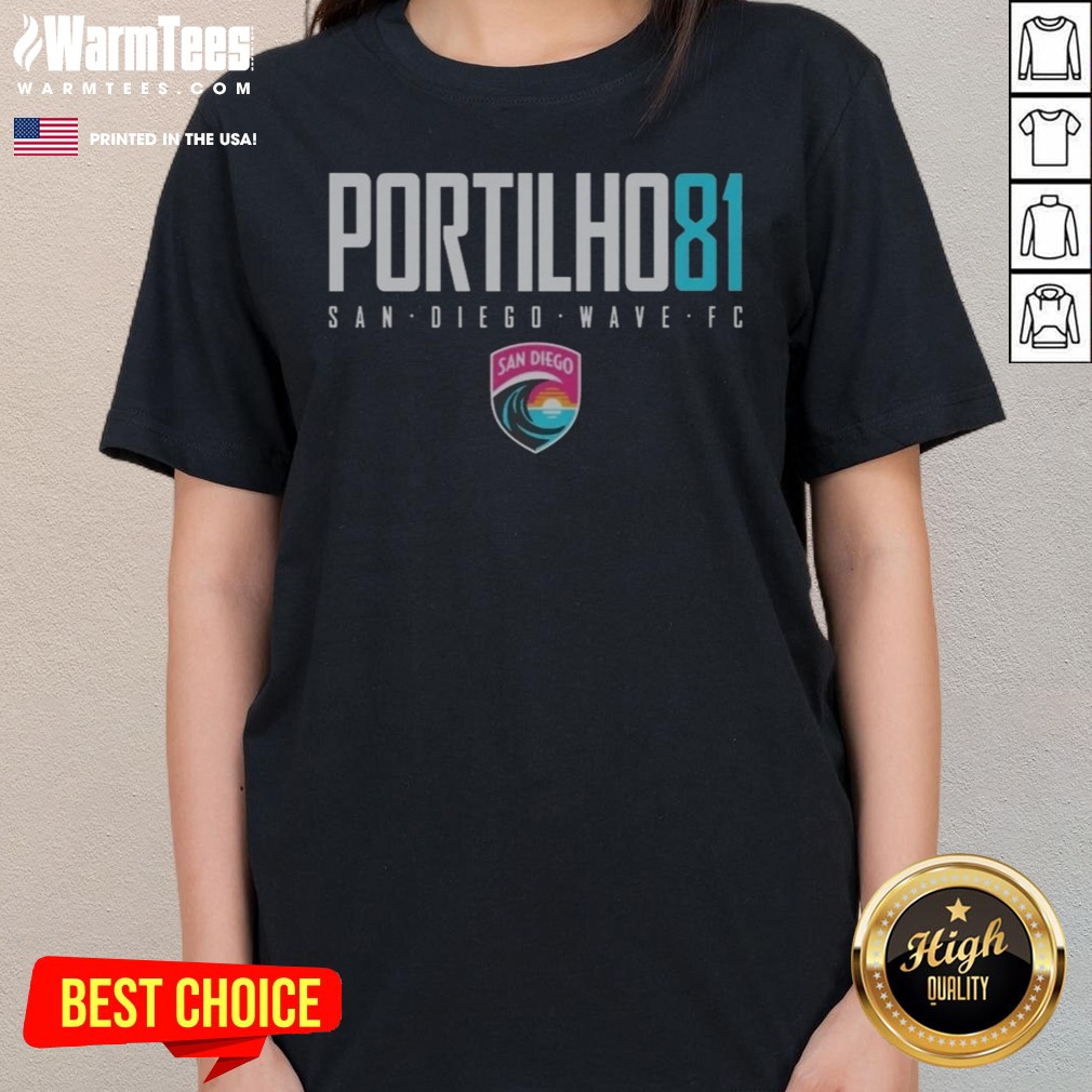 Nice San Diego Wave FC Portilho 81 San Diego Wave FC Sports Apparel Shirt - Image 3