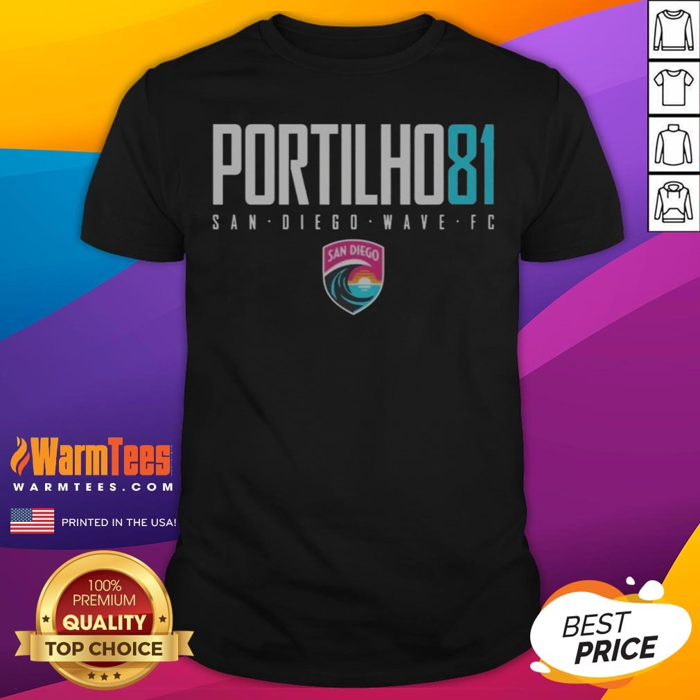 Nice San Diego Wave FC Portilho 81 San Diego Wave FC Sports Apparel Shirt