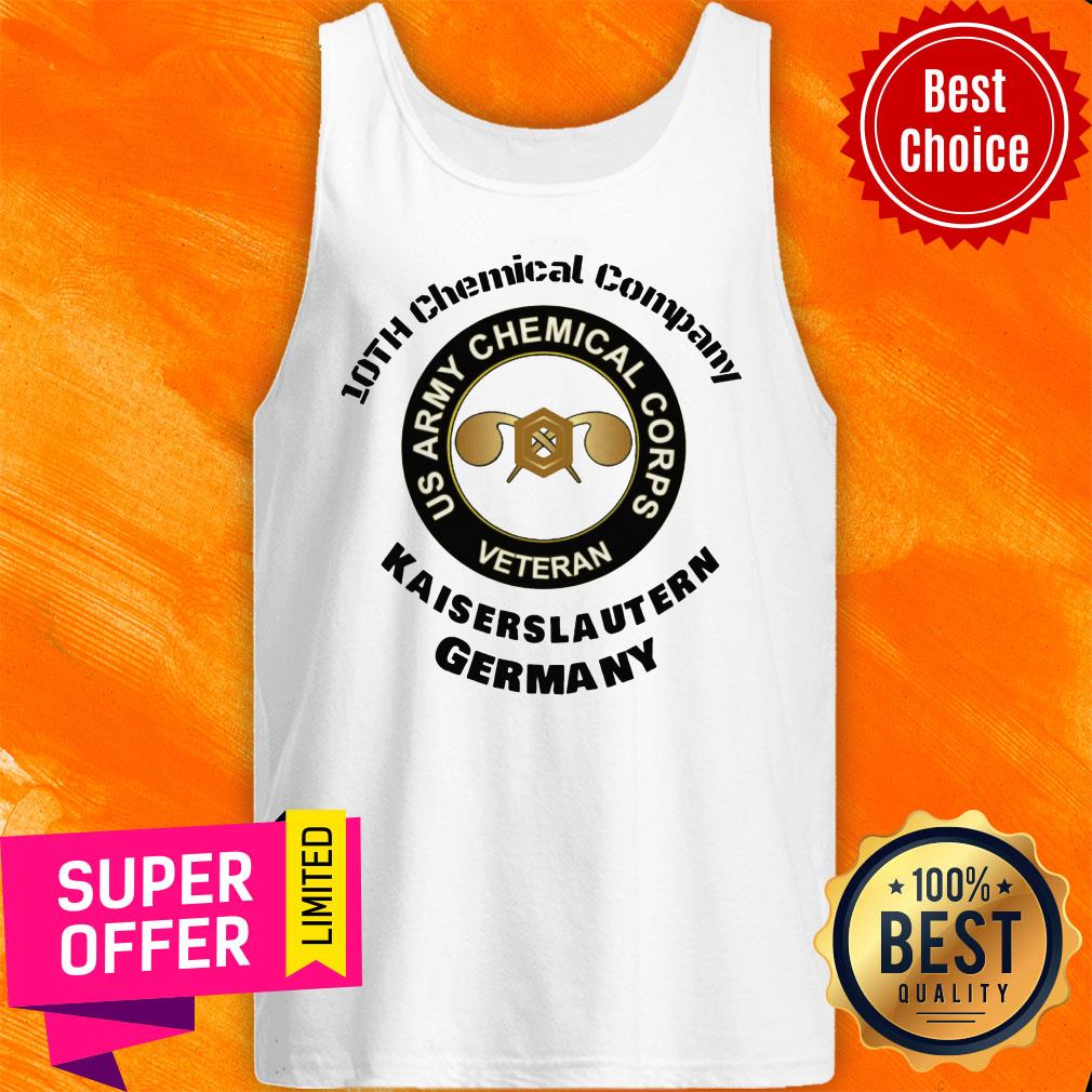 US Army Chemical Corps Veteran 10th Chemical Company Kaiserslautern Germany Shirt - Image 3