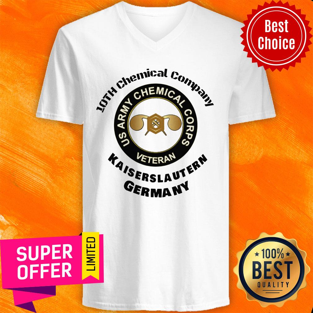 US Army Chemical Corps Veteran 10th Chemical Company Kaiserslautern Germany Shirt - Image 2