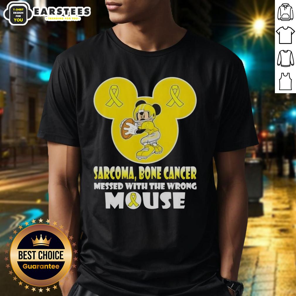Funny Mickey Sarcoma Bone Cancer Messed With The Wrong Mouse T-Shirt