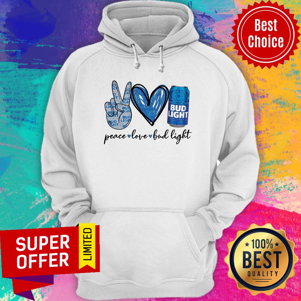 Peace Love Bud Light Grey Graphic Shirt - Image 2